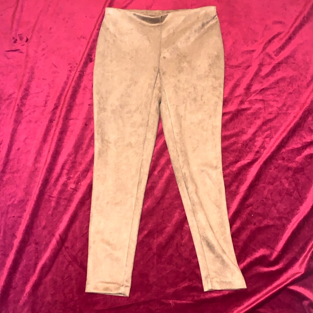 NYCC Light Brown/Tan “Suede” Leggings/Pants Size Small